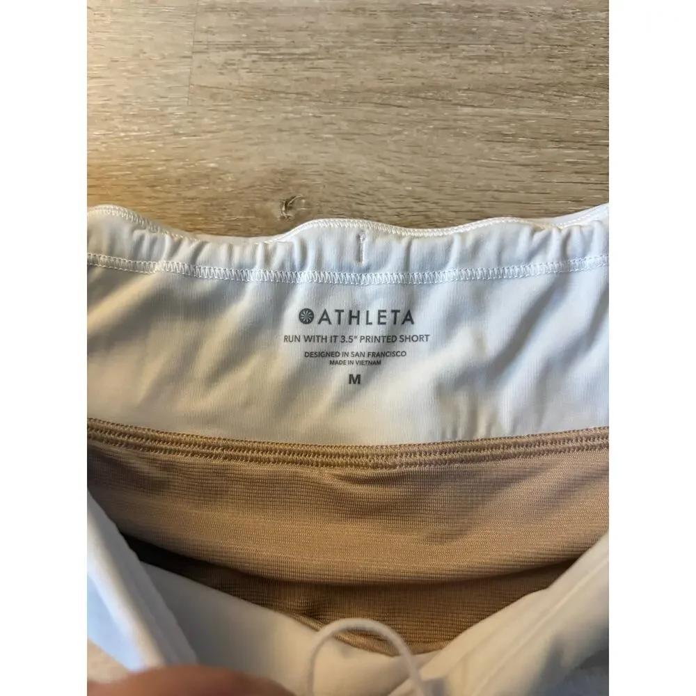 Athleta Run With It Printed 3.5" Shorts - Picture 2 of 5